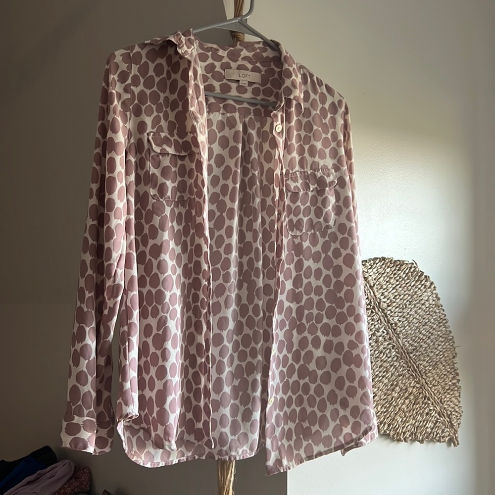 Loft long sleeve top xs